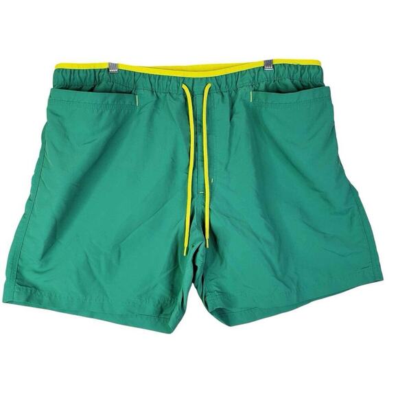 Duluth Trading Co Mens Shorts Swim Trunks Green Size XXL 2XL Drawstring Lined - Picture 2 of 11